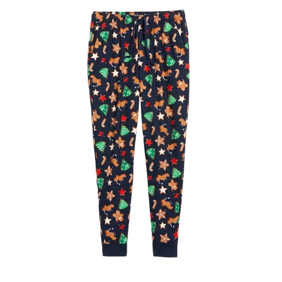 Old Navy Christmas gingerbread pajama pants, medium - Picture 1 of 5